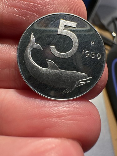 Lire 1989 delfino proof - 5,