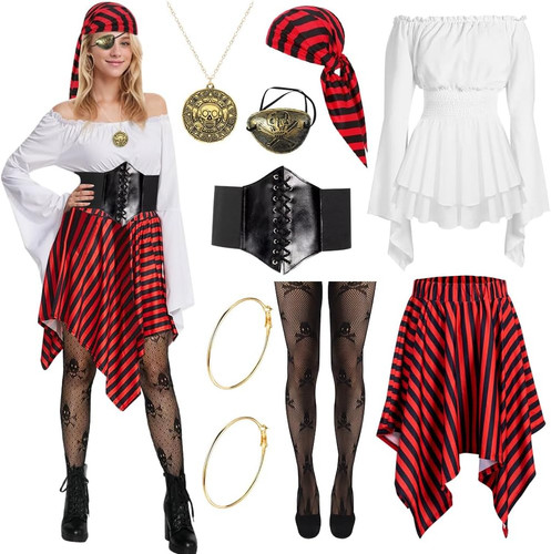 Costume pirata donna vestito - pirata,