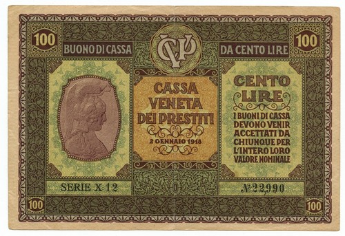 100 lire cassa - cassa, dei