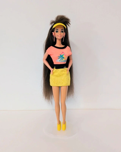 Barbie glitter hair - glitter, brunette