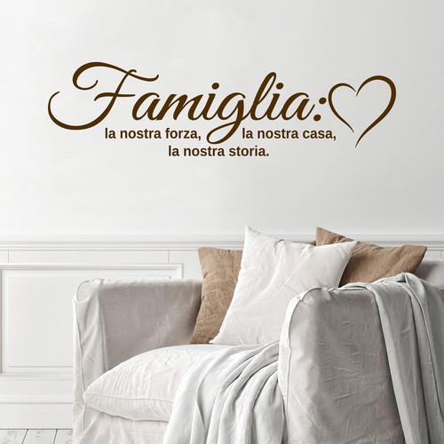 Adesivo parete famiglia - adesivo,