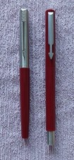 Due Penne Parker vintage stilografica (nuova) e rollerball (usata)