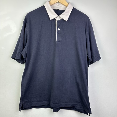 Polo uniqlo blu navy - navy, colletto