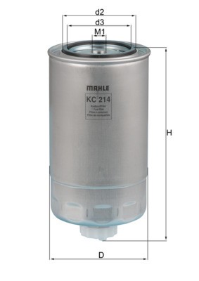 Filtro carburante mahle - filtro, 214