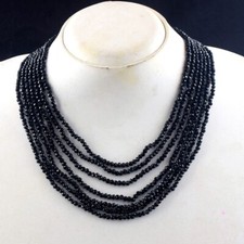 7 Strand Black Spinel Amazing