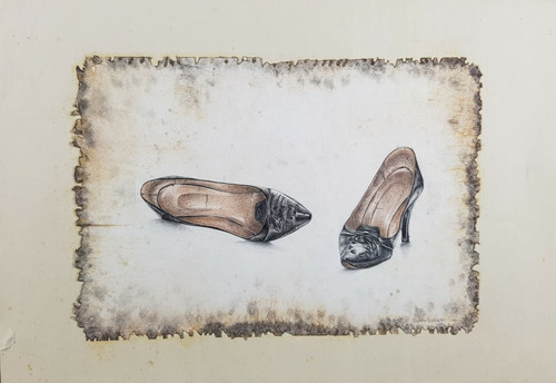 Dipinto originale scarpe - dipinto, da