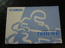 MANUALE D'USO E MANUTENZIONE ORIGINALE YAMAHA IN LINGUA INGLESE PER XT 660 Z