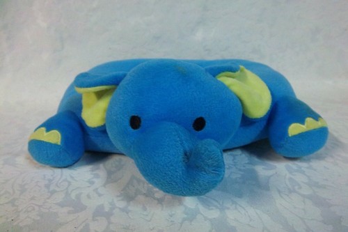 Cuscino cerchio elefante blu