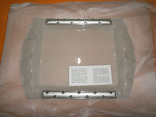 VASSOIO DIVES VETRO ARGENTO VINTAGE MEDIO PARTICOLARITA' VETRO  SABBIATO