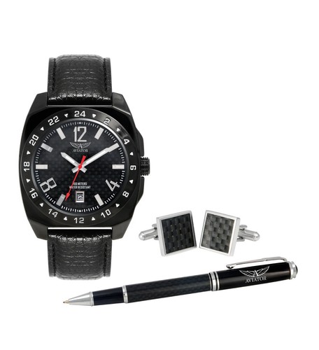 Set regalo aviatore pelle - aviatore,