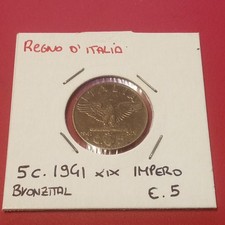 Regno d'Italia Moneta 5 Cent