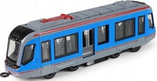 Modellino tram in metallo blu