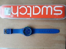 SWATCH CHRONO COL. BLU CONDIZIONI PARI AL NUOVO CONFEZIONE ORIG. PERFETTA