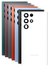 COVER POSTERIORE VETRO+LENTE per SAMSUNG GALAXY S22 ULTRA S908 SCOCCA =ORIGINALE
