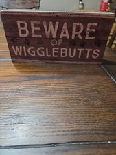 PTV. Attenzione ai Wigglebutts adorabile insegna, disegni di Kathy