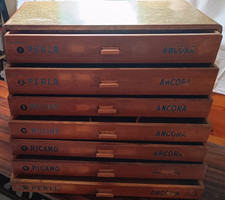 CASSETTIERA MERCERIA CUCIRINI CANTONI COATS  - Prodotti Ancora