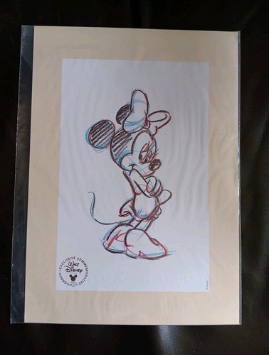 Minnie mouse litografia walt - minnie,