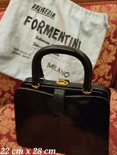 Borsa a mano vintage nera vera