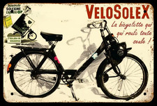 Plaque Murale Métal "Velo