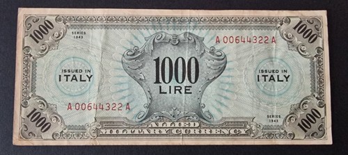 Mille 1000 lire allied - mille,