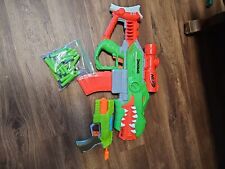 Blaster motorizzato Nerf Dinosquad Rex-Rampage e fuoco rapido XShot. Con 20 colpi