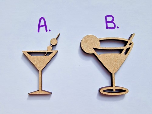 Cocktail vetro forma - vetro, taglio