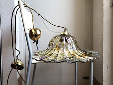 Lampadario sospensione in vetro trasparente con forme colorate vintage classico