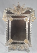 Specchio sfarzoso artistico Murano / specchio da tavolo e parete