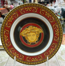 Piatto pane VERSACE by Rosenthal Medusa rosso originale 7" campione negozio