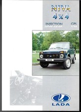 Brochure pieghevole Lada Niva metà anni '90 mercato francese iniezione GPL bi-carburazione
