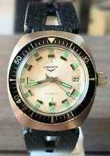 Orologio Loengrin skin diver automatic watch swiss made 37mm rare deep clock