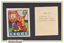 FIGURINA calcio LECCE mascotte scudetto 1949 Originale Nannina vintage d'epoca
