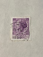 FRANCOBOLLI ITALIANI RARI ITALIA 1956 - 25 LIRE - SIRACUSANA POSTE - PERFETTO