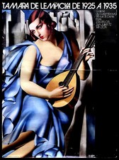 1972 * Manifesto, Poster d’Arte "TAMARA DE LEMPICKA - De 1925 à 1935" Francia (B