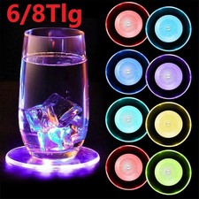 Set 6/8 Sottobicchieri LED