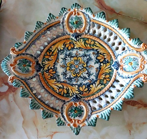 Centrotavola ceramica sicilia - centrotavola,