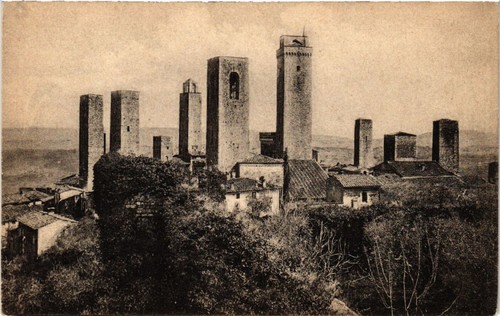 Cpa gimignano veduta dal - s.,