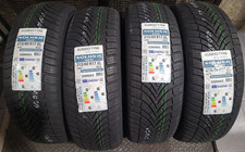 TRENO COMPLETO 4 PNEUMATICI KUMHO 215/60 R17 100V XL GOMME NUOVE 4 STAGIONI M+S 