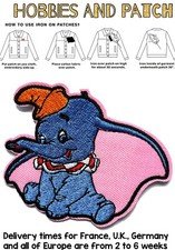 patch Dumbo Jumbo Jr Disney elefante volante elefantino toppa termoadesiva iron