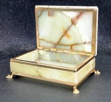 Portagioie italiana in onice vintage naturale fatta a mano-scatole per gioielli