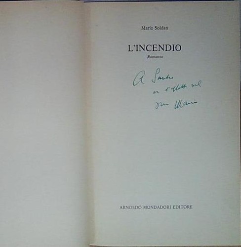 Autografo mario soldati