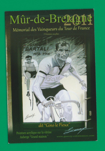Cyclisme carte cycliste - cyclisme, gino