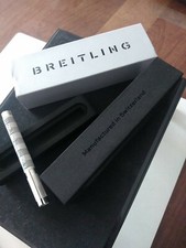 BREITLING Boligrafo BALL PEN Stylo Bille Biro PEN COLLECTORS ITEM Grey-metallic