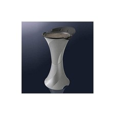 POSACENERE A COLONNA DA TERRA SMOKING SILVER CON SETACCIO E SABBIA