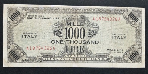 Allied military currency 1000 - allied,
