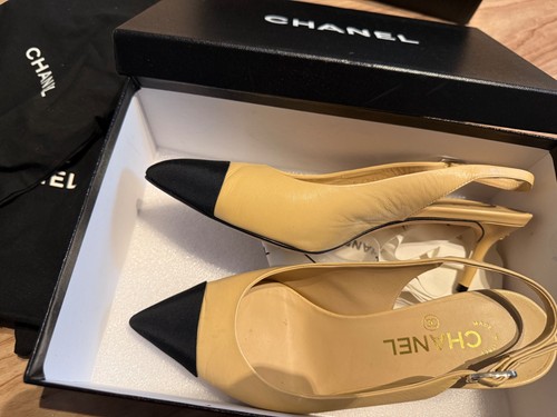 Chanel slingback beige - 38.5,