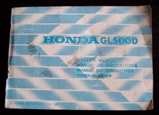 Honda GL500D 1981 manuale uso