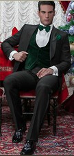 Da Uomo Nero con Verde Gilet