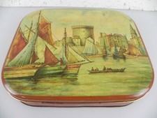 Scatola in latta CAFFAREL prochet Litografata con litografia vintage d'epoca