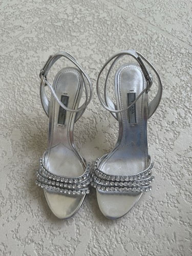 Sandali prada argento - sandali, con